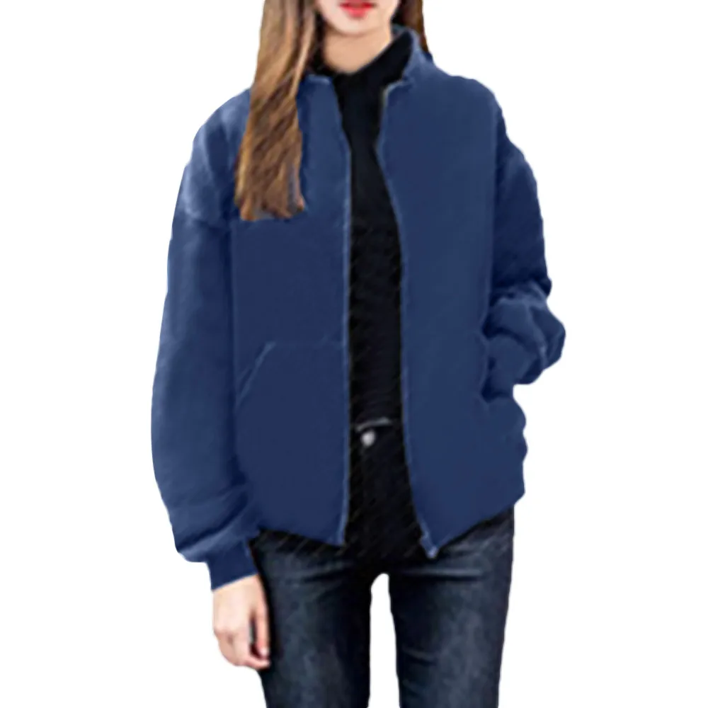 Manteau femme hiver 2018 женские зимние куртки модные плюс молния Большие размеры свободный свитер босс Кардиган Верхняя одежда