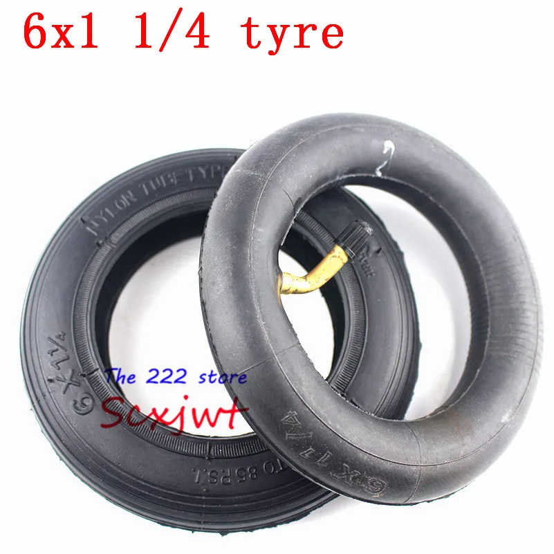 

6 Inch Pneumatic Tire 6x1 1/4 tyre 150MM Scooter Inflation Wheel tyre Inner Tube fits for Electric Scooter e-Bike A-Folding Bik