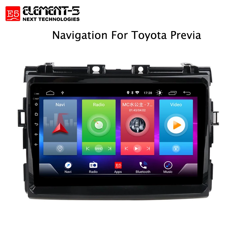 Best Full Touch Screen Car Android 8.1 Radio Player For Toyota Previa 2006-12 DSP GPS Navigation Video Multimedia Built in Bluetooth 1