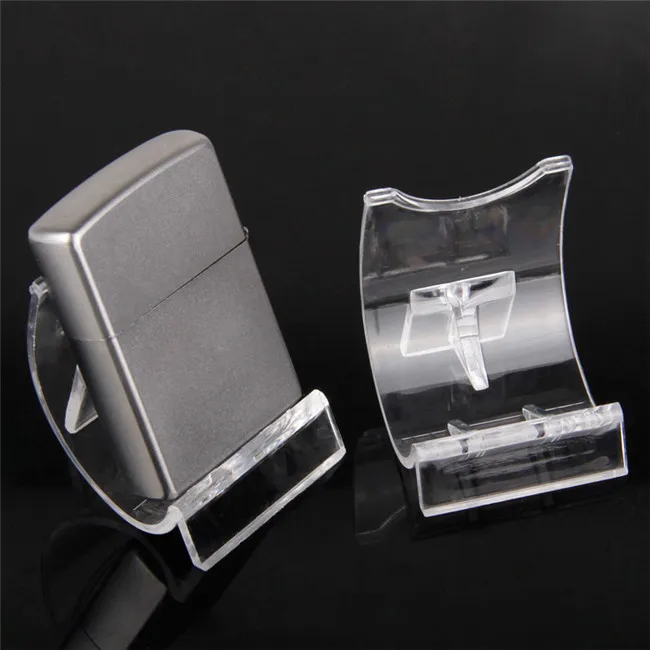 

TONVIC 20Pcs Acrylic Clear View Lighter Display Stand Holder Display Rack