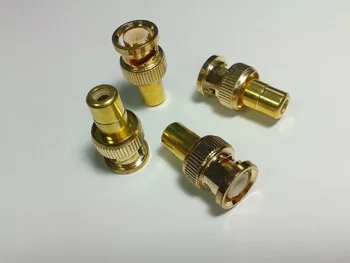 

5x BNC Male to RCA Female adapter GOLD TV Video Cable