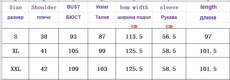 sizechart