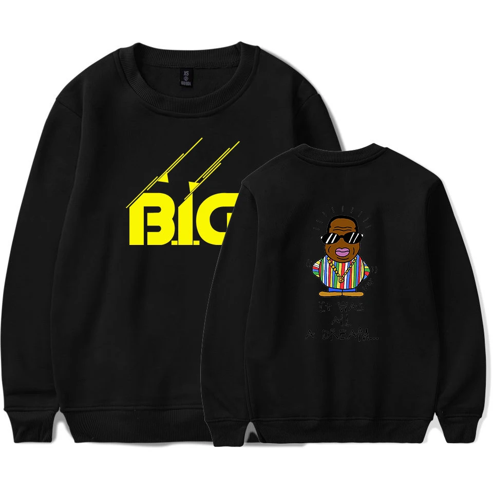 2019 BIGGIE толстовки для мужчин и женщин 2019 Новый Печатный B.I.G свитер с капюшоном пуловер Плюс Размер больше размера d. I. g Толстовка