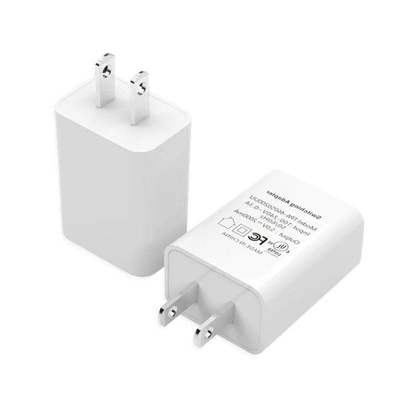 Адаптер для США 5 в 2 А штепсельная Вилка быстрой зарядки с одним USB портом