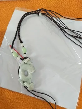 

Mobile phone real shooting pictures Hollow out bending dragon pendant bead string necklace charm men's and women's style