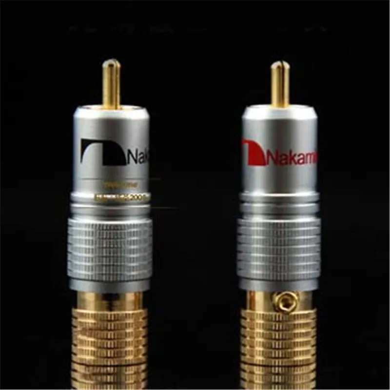4 шт. Позолоченные Nakamichi Чистая Медь RCA Номера припой Штекер | Обустройство дома