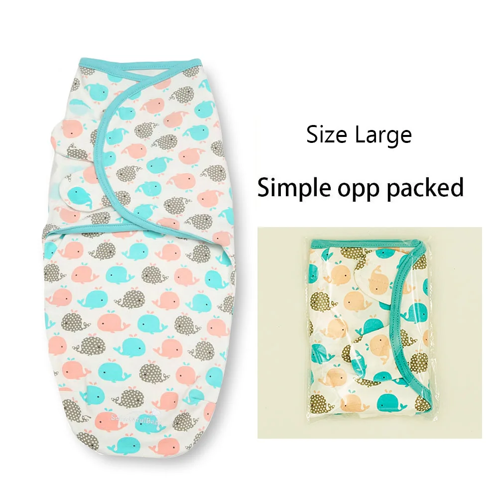 Whale girl Large Подгузники, похожие на лето swaddleme, органический хлопок, младенческий parisarc, детский конверт, пеленальный конверт, Пеленальный спальный мешок, спальный мешок - Цвет: Whale girl Large