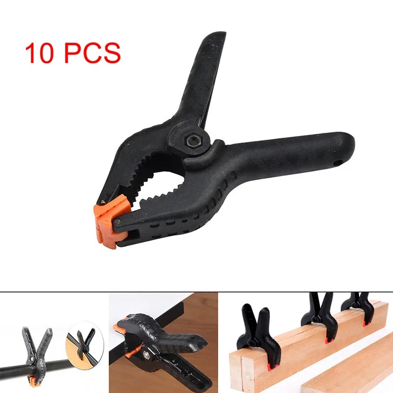 

New 10pcs Woodworking Spring Clip Plastic DIY Tools 2 Inch Clamp Durable For Photo Studio WWO66