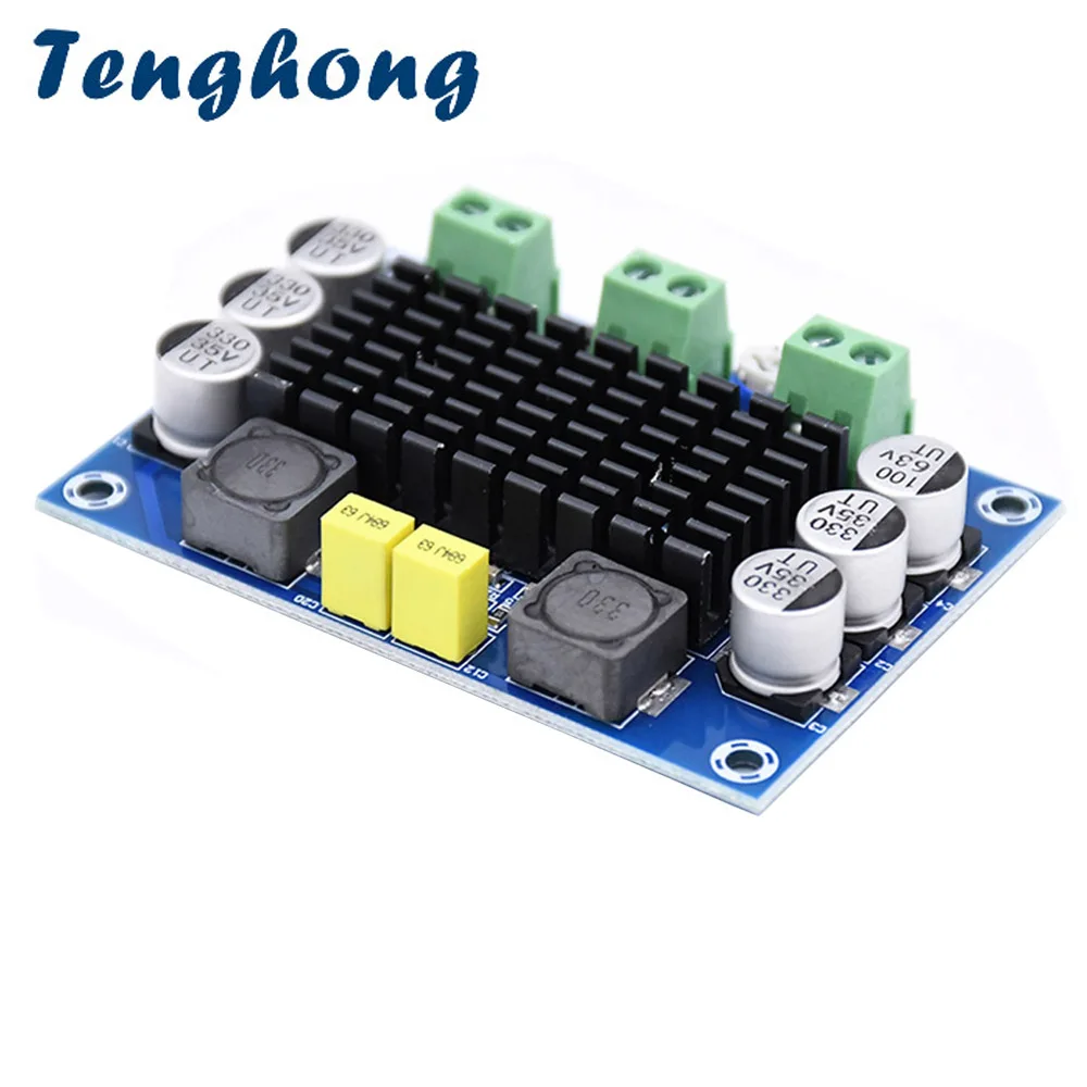 

Tenghong TPA3116D2 Digital Audio Amplifier Board Mono 100W Power Amplifiers Boards DC12-26V Amplificador For Home Speaker DIY