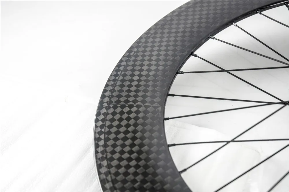 Best 88mm clincher carbon wheelset fixed gear carbon wheels chinese carbon fiber track wheel carbon wheel tubular 2
