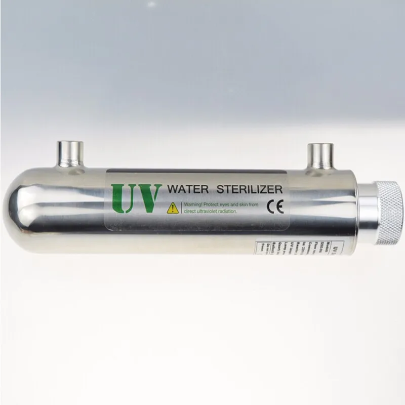 6 Вт УФ-стерилизатор из нержавеющей стали для воды, питьевой системы RO, УФ-фильтры для воды, для бытовой кухни, очиститель воды УФ