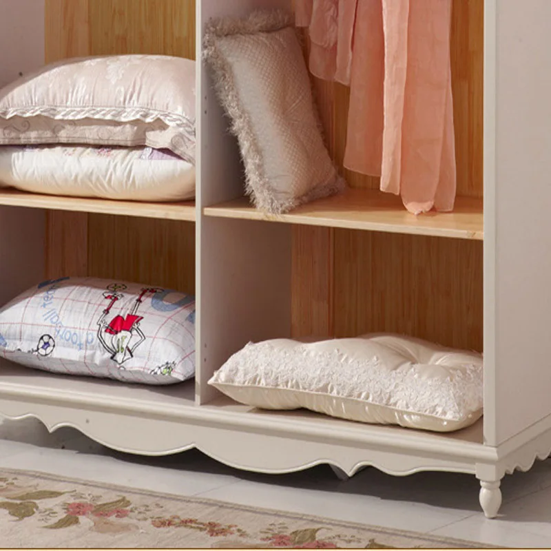 Modern Corner Wardrobe Armoire Dresser Solid Wood Bedroom