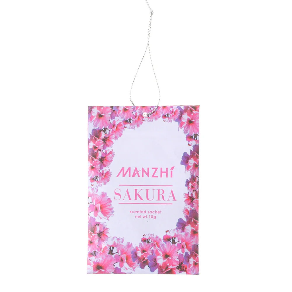 1 Pack Natural Fragrances Hanging Spices Bag Wardrobe Deodorizing Paper Sachets Aromatherapy Bag Cabinet Air Fresheners - Цвет: Sakura