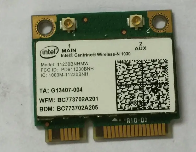 Беспроводная карта Wireless-N 1030 11230BNHMW Intel 300M Wi-Fi + 3 0 Bluetooth официальная версия 802.11b/g/N 2 4