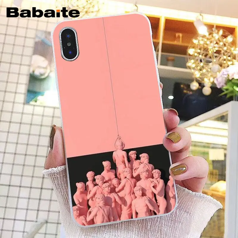 Желтый винтажный пластырь статуя Давида искусство da vinci Pulp PhoneCase для iphone 11 12 Pro X XS