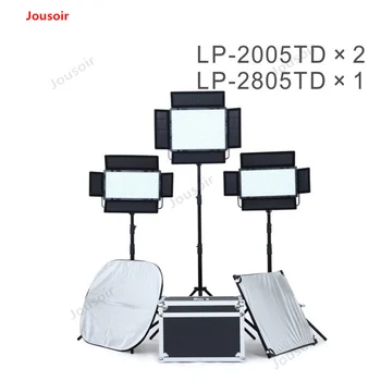 

Falcon Eyes 100W Photography Equipment Studio Light LP-2005TDx2+140W Professional LED Video Lamp LP-2805TD With LCD Kit CD50T03Y