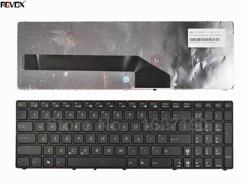 New US Laptop Keyboard For ASUS P2542 P2542G BLACK FRAME BLACK Repair