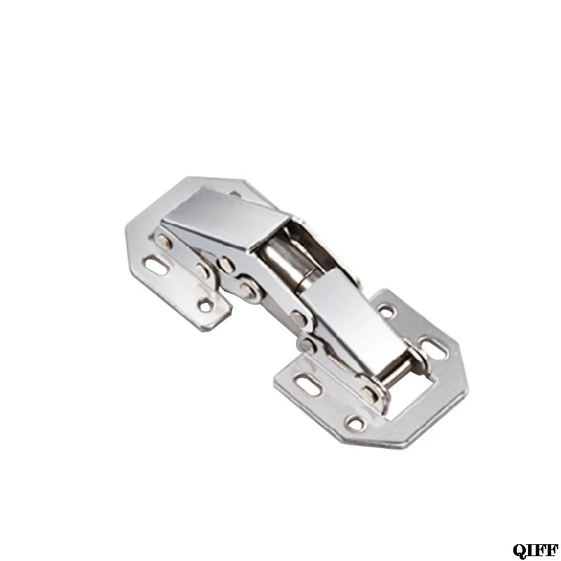 

90 Degree 3" Cabinet Hinges No-Drilling Bridge Shaped Spring Door Hinge For Cupboard Furniture With Screws Jun21