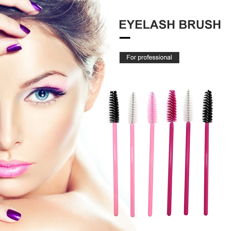 

GJLash 50/100Pcs Makeup Eyelash Brush Tools Eyelash Extension Lash Brush Makeup Tools Disposable Comb Mascara Wands
