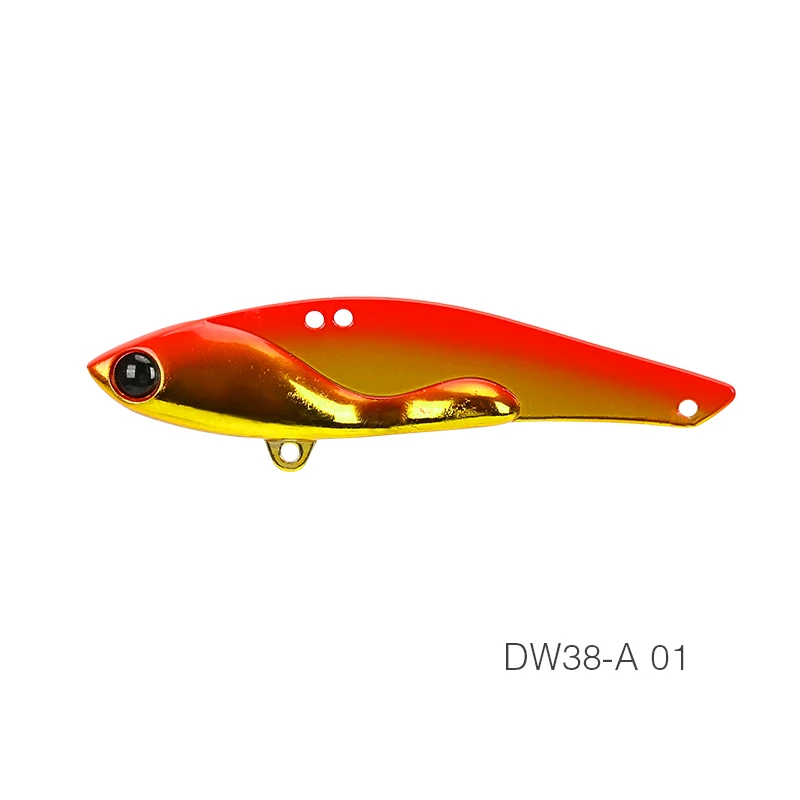 TSURINOYA для рыбалки приманки DW38-A 70 мм 18 г блесна металлическая искусственные приманки на дальние расстояния окуня, приманка с тройным крючком 13 Цветов - Цвет: DW38-A-01