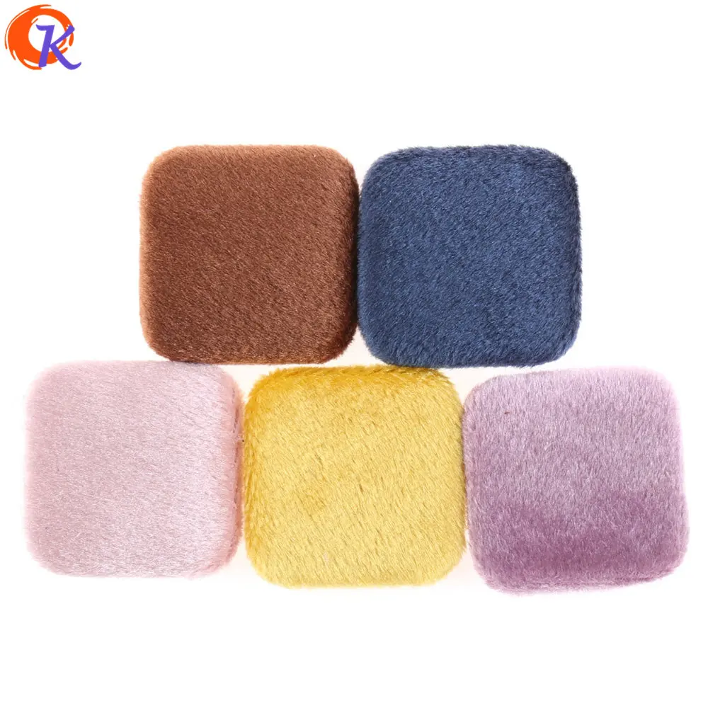 

Cordial Design 25MM 100Pcs Jewelry Accessories/DIY/Hand Made/Lint Fabric Effect/Square Shape/Jewelry Decoration/Earring Findings