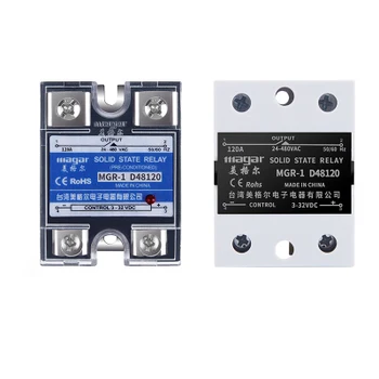 

SSR Solid State Relay Single Phase 24V DC Control AC 220V120A