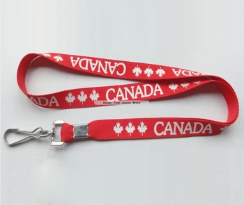 

Hot 10MM Red Nylon Neck Lanyard Logo Custom Print Cheap Lanyards For Business Exhibition Gift