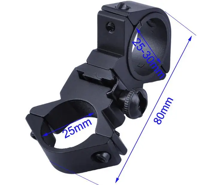 25mm 30mm Aluminum Alloy Fixture Flashlight Fastener