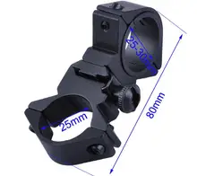 25mm 30mm Aluminum Alloy Fixture Flashlight Fastener