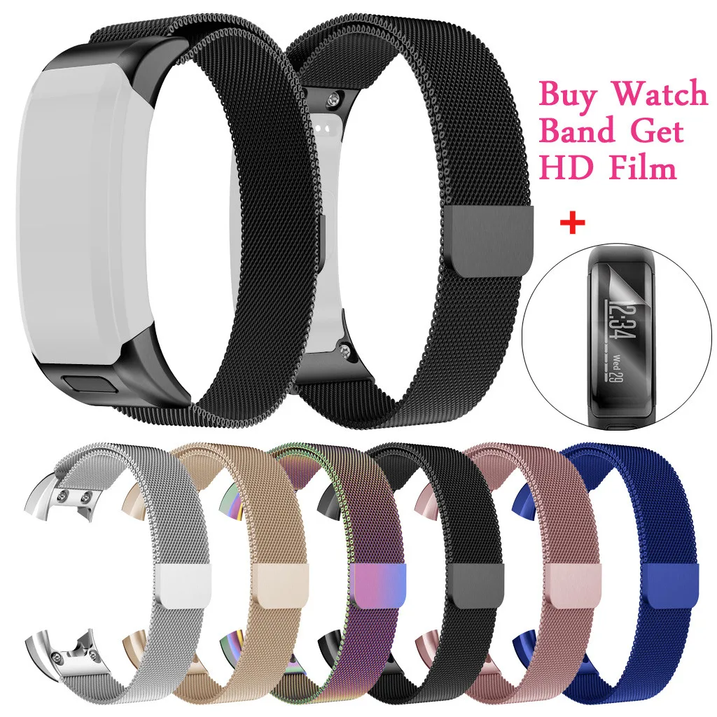 

Smartwatch Smart Bracelet strap Smartband band Milanese Magnetic Loop Stainless Steel Watch Band Strap For Garmin VIVOsmart HR