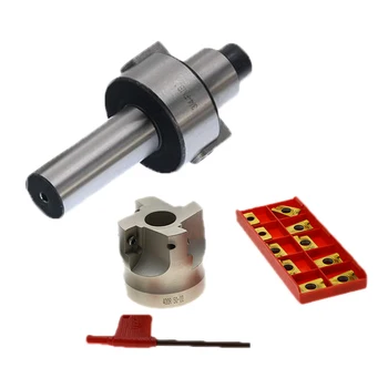 

1SET C3/4 FMB22 arbor +BAP400R 50 22 Face Milling CNC Cutter + 10pcs APMT1604 Inserts For Power Tool