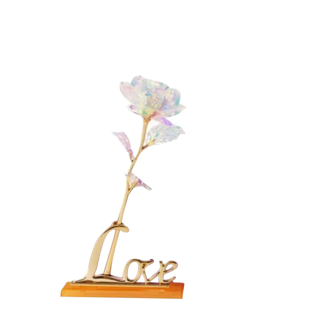 Галактика роза с любовью база вечный Кристалл День матери подарок лучший выбор День святого Валентина подарки статуэтки миниатюры# T2