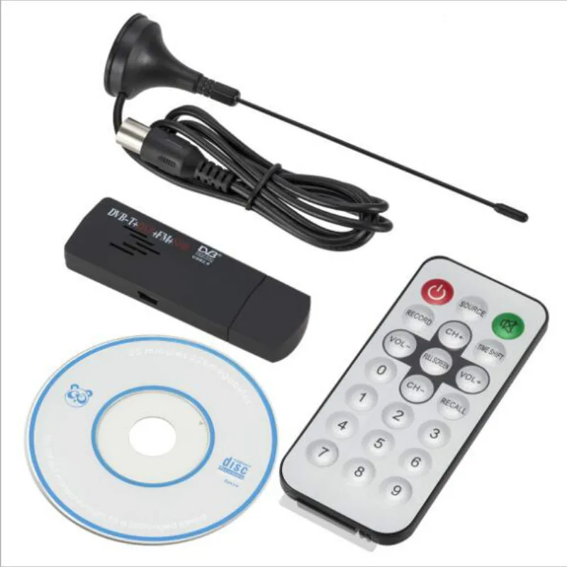 Ресивер-тюнер Realtek RTL2832U + R820T DVB-T E4000 USB оптовая продажа ТВ-приставка ТВ-антенна |