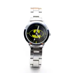 2019 новый бренд кварцевые Дети нержавеющая сталь часы Дети Бэтмен мультфильм часы студент наручные relojes Montres коль saati