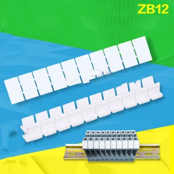 

100pcs ZB12 Blank Number MARKER UK16N Din Rail Terminal Blocks Maker Strips Label Connectors & Terminals Terminal Blocks