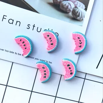 

18*22mm 10pcs/lot flat back Resin Small watermelon phone protection DIY charms cabochons accessories