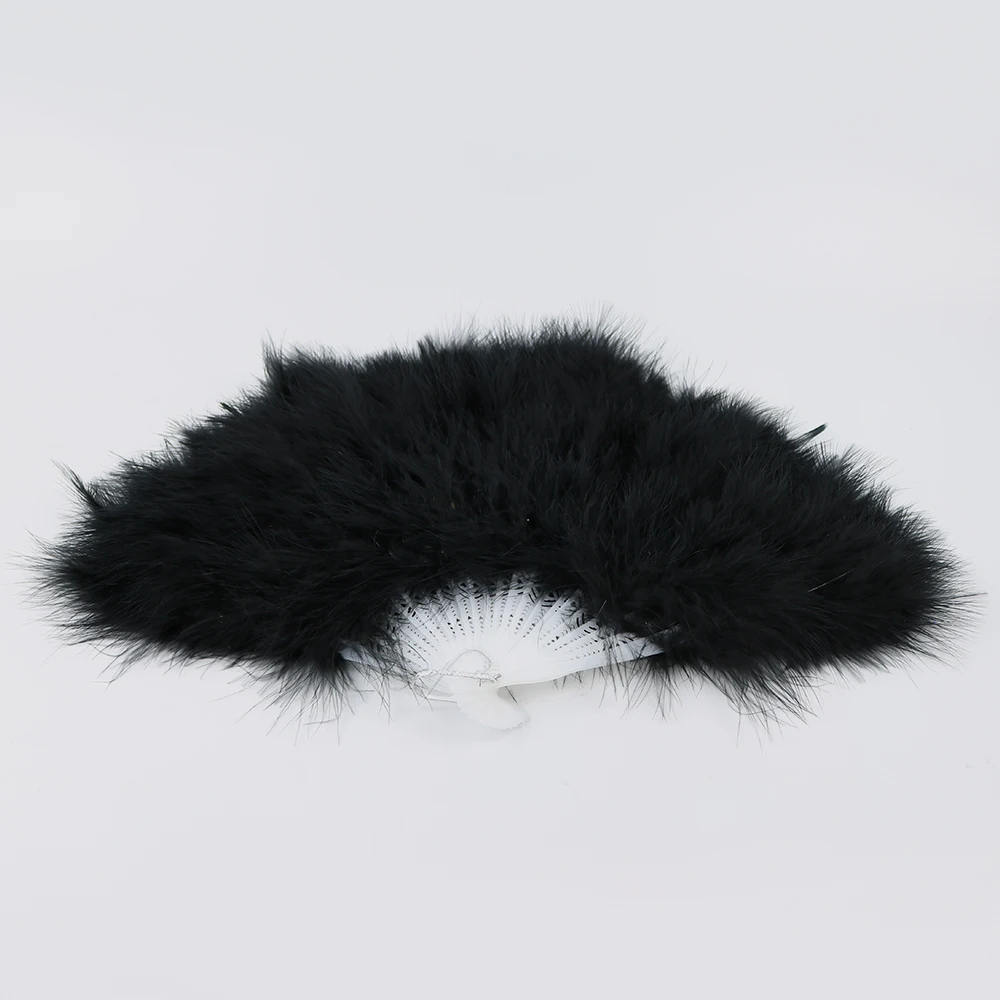 10 black fluffy turkey fan 1 - 