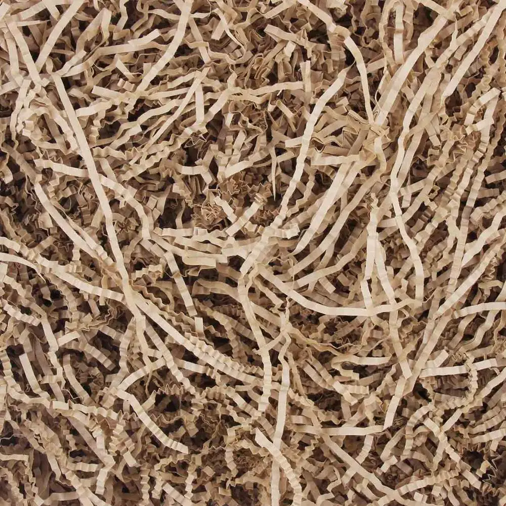 1000 г сморщенная нарезанная бумага Shred наполнитель для подарочной упаковки корзина для хранения крафт постельные принадлежности ювелирные изделия Упаковка Дисплей Аксессуары - Цвет: Brown