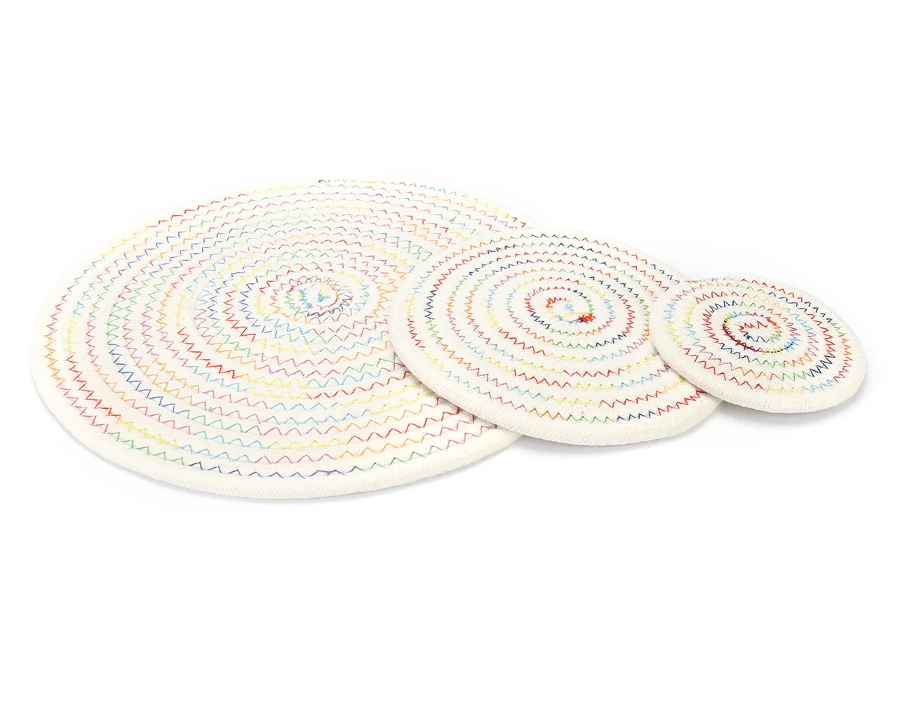 1pcs Muticolor Linen Weaving Mats Drink Coaster Pad Coffee Cup Mat Tea