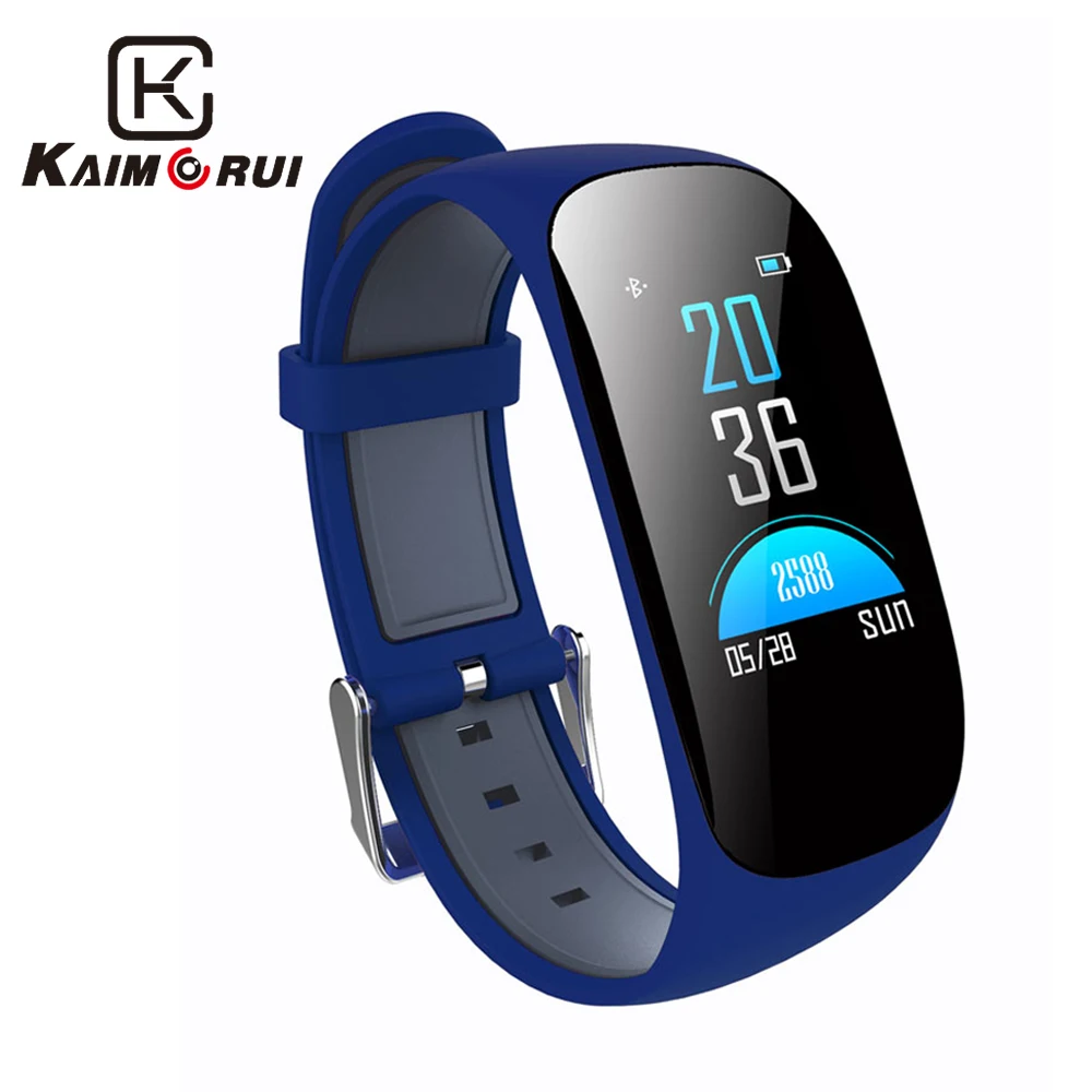 

Kaimorui Smart Bracelet Men Color Screen Pedometer Heart Rate Tracker Bluetooth Smartwristband for Android IOS Phone Smartband