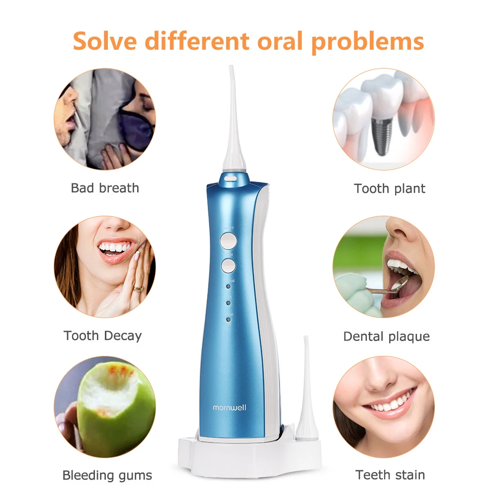 Irrigador oral recarregável água flosser dentes limpo
