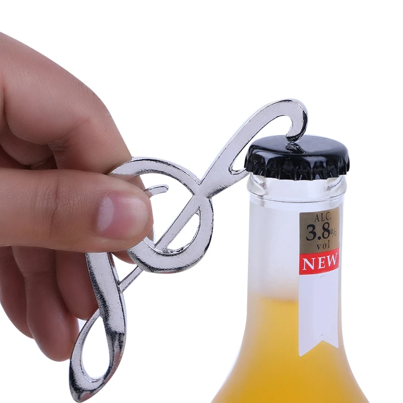 

Musical Note Shape Bottle Opener Creative Bottle Opener Wedding Anniversary Gift Zinc Alloy Beer Musical Note Bottle Opener