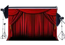 אדום וילון רקע לצילום בית ספר להראות פנים תיאטרון קישוט טפט הוליווד רקע
