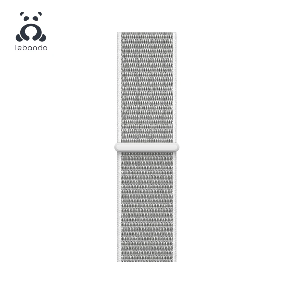 Lebanda Sport loop для apple watch 5, 4, 3, 2, 1, ремешок для iwatch 38, 40, 42, 44 мм, тканый нейлоновый ремешок, Аляска, синий - Цвет ремешка: Seashell