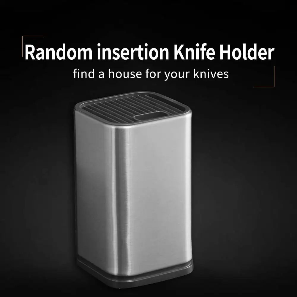 

XYj Multifunction 6" inch Knife Stand Block For Ceramic Knife Stainless Kitchen Knife Simple Fashion Knife Holder Cooking Tools