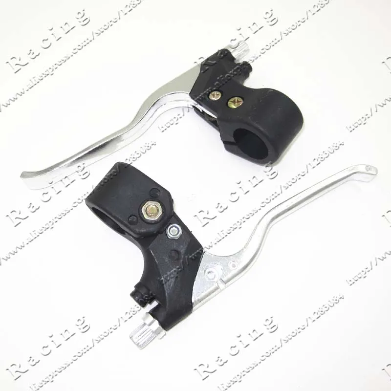 

Right Dual Brake & Left Brake Lever Chrome for 47cc 49cc 2 Stroke Mini ATV Quad Go Kart Water Cooled Dirt Pocket Mini Motor Bike