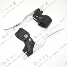 Rechts Dual Brems-und Links Bremshebel Chrom für 47cc 49cc 2 4-takt-mini ATV Quad Go Kart Wassergekühlt Dirt Tasche Mini Motor Bike