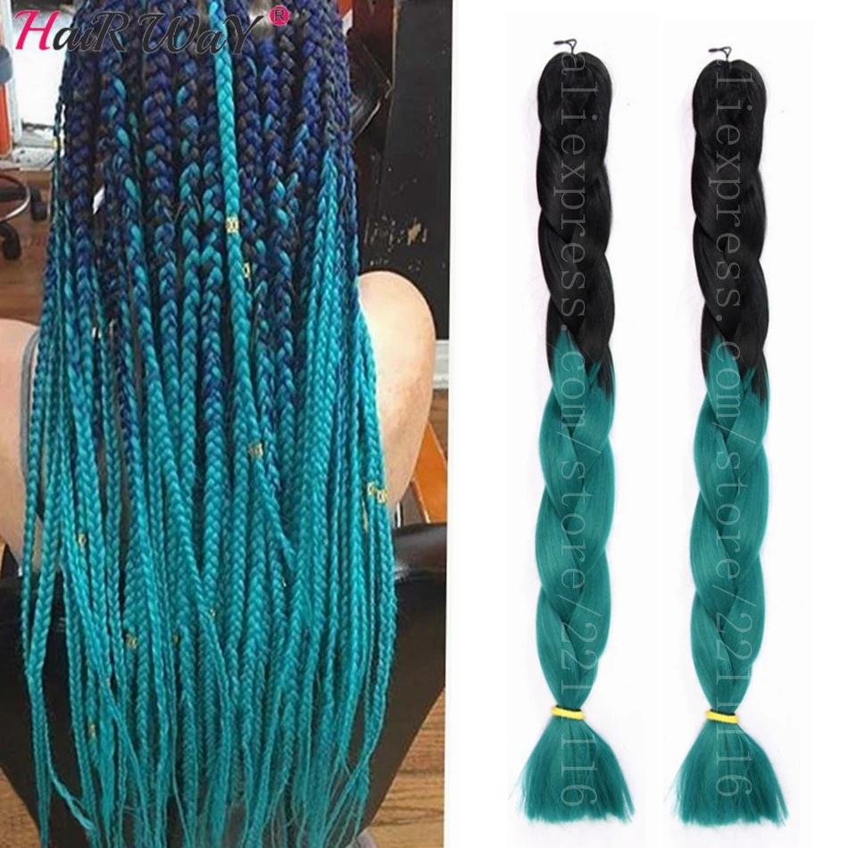 64inch Two Tone Ombre Jumbo Braiding Hair Extension160g Piece