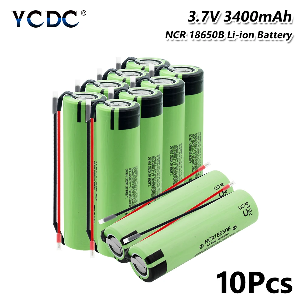 3,7 V 3400 mAh NCR18650B литиевая батарея 20a высокий расход 3,7 V 3400 mAh NCR18650B литий-ионная аккумуляторная батарея