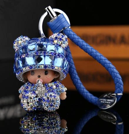 Monchichi Monchichi Porte-clés Luffy Mignon Kering Clé De Voiture Créative Cloche Pendentif